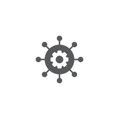 project or team management icon vector design isolated