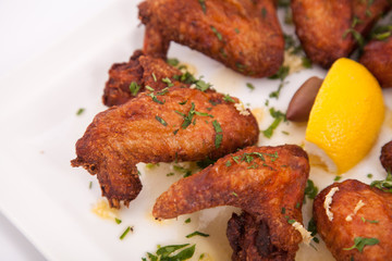 Chicken Wings. Delicious spicy deep fried chicken wings