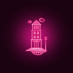 Home lantern neon icon. Elements of Imaginary house set. Simple icon for websites, web design, mobile app, info graphics