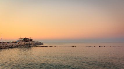 Fototapeta premium Seascape Sunset dusk colors