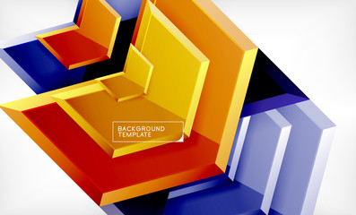 Abstract glossy techno arrows background