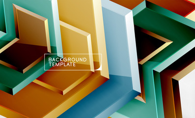 Techno arrow background, template design