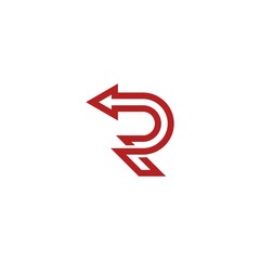 R letter logo modern vector graphic