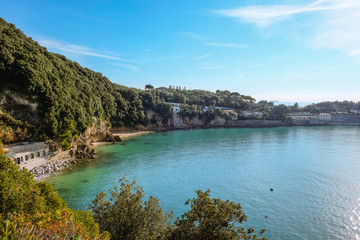 Panorama of the five lands in La Spezia in Liguria Italy