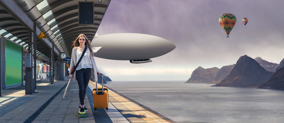 Girl from airway station © Val Thoermer