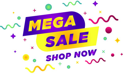 mega sale banner template