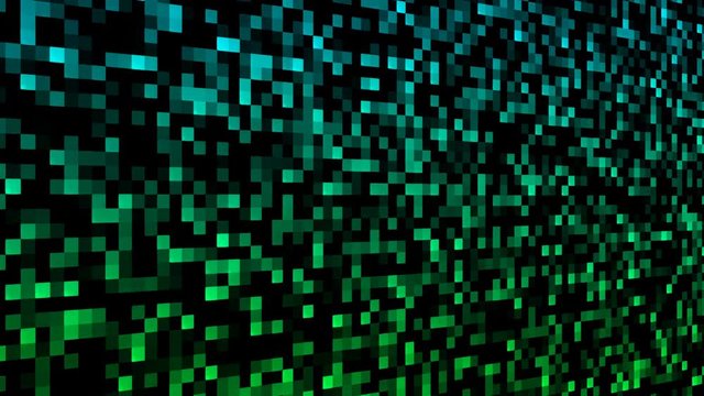 Small squarte simple blocks of computer generated mosaic, 3d rendering computer generated background