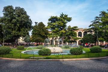Fototapeta premium Ancient amphitheater Arena di Verona in Italy