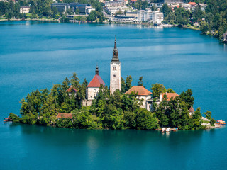 Bled Island in Slovenia