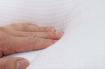 Touch the cushion to check the softness