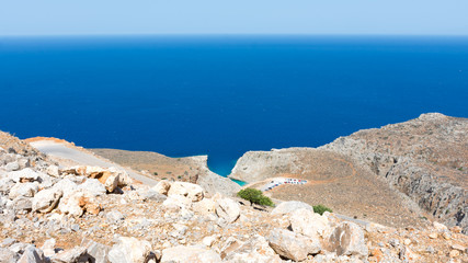 Crete. View of the Bay of Shaytan