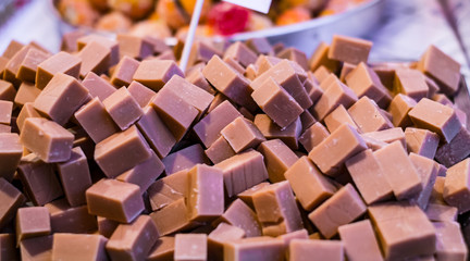 chocolate home pile on the table