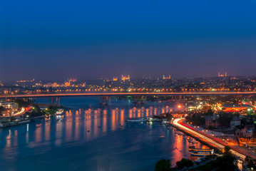 Istanbul, Turkey, 23 May 2006: Golden Horn, Halic, Eyup, Pierloti