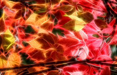 fractal background of vine leaves © Вячеслав Алешкин