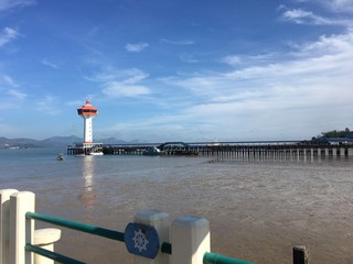 lighthouse on pier