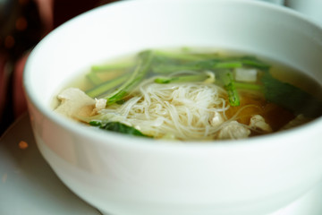 Pho noodle, Vietnamese rice noodle with soup 