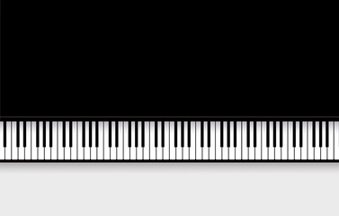 Vector illustration of top view Piano keys © Sonya illustration