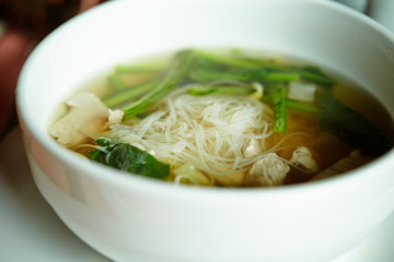 Pho noodle, Vietnamese rice noodle with soup 