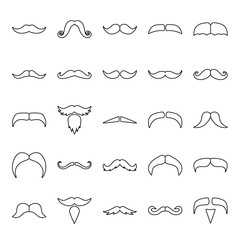 Mustache Icon Set