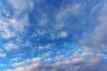 The view of the sky with different states of nature, at dawn and at dusk with dramatic red clouds, sunshine and beautiful sunsets and sunrises.