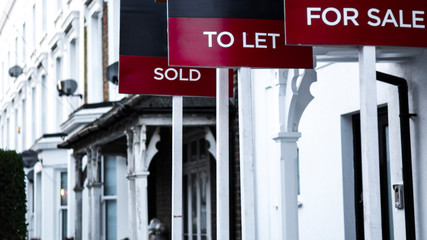 Estate Agent signs - Sold, To let & For Sale