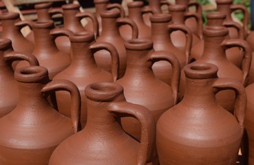 Fototapeta na wymiar Pottery workshop, pottery