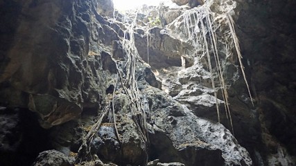 khao luang cave in phetchaburi thailand