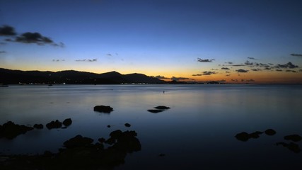romantic sunset on koh samui