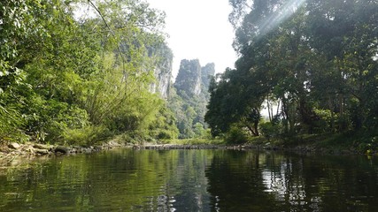 rafting tour on sok river in thailand