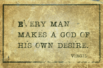 man makes a god Virgil