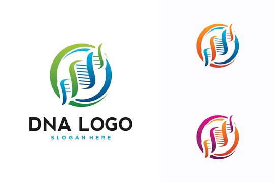 circle DNA logo design