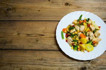vegetables on a plate