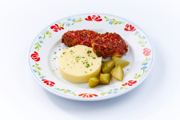 cutlet with potato