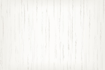 White wood plank texture for background. Vector.