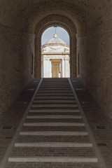 Veduta del Tempietto di San Rocco alla Mole Vanvitelliana