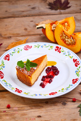 homemade pumpkin pie