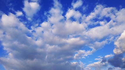 Fototapeta na wymiar Blue sky. White clouds. Nature. Desktop. Landscape. Wallpapers