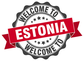 Estonia round ribbon seal
