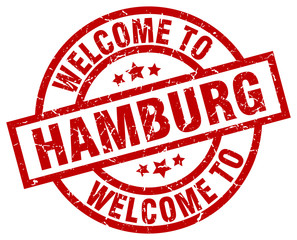 welcome to Hamburg red stamp