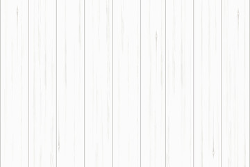 Obraz premium White wood plank texture for background. Vector.