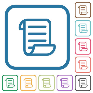 Script code simple icons