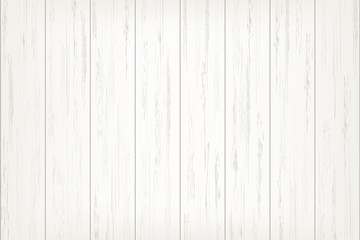 Fototapeta na wymiar White wood plank texture for background. Vector.