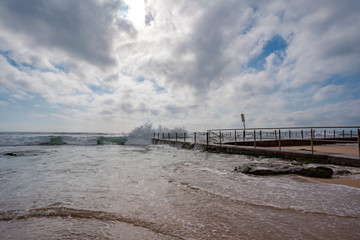 rock pool in the sea