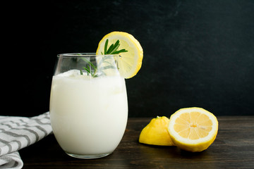 Rosemary-Lemon Italian Cream Soda