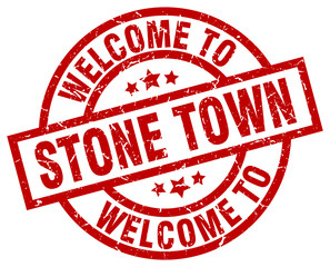 welcome to Stone Town red stamp