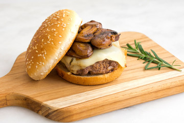 Mushroom Swiss Burger