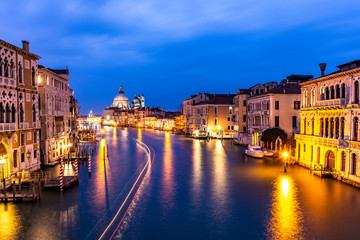 Grand Canal and Basilica Santa Maria della Salute, Italy
