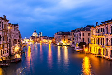 Grand Canal and Basilica Santa Maria della Salute, Italy