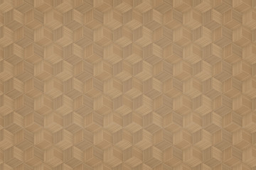 Pattern background of bamboo basketry. Natural pattern and texture for template design. Vector.