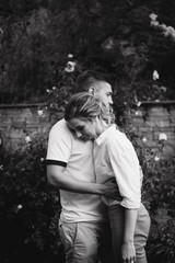 Beautiful couple during engagemnet photoshoot